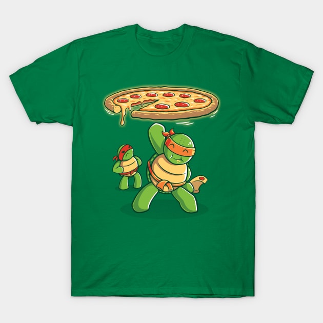 Delicious Disk Attack - Ninja Turtles T-Shirt by TrulyEpic